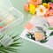 12 PCS Small Clear Plastic Beads Storage Container and Organizer Transparent Boxes with Hinged Lid for Storage of Small Items, Jewelry, Diamonds, DIY Art Craft Accessory (2.12 x 2.12 x 0.79 inch)